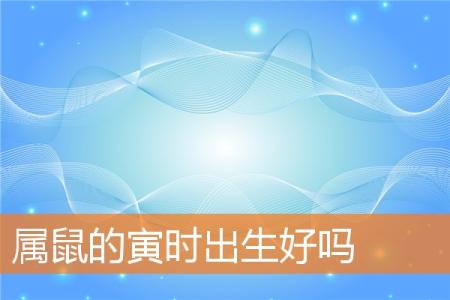 属鼠的寅时出生好吗